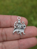 Durga Maa Sherawali Pendant Hindu Nazar Protection Black Dori Thread Necklace U7