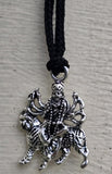 Durga Maa Sherawali Pendant Hindu Nazar Protection Black Dori Thread Necklace U7