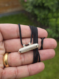 Taweet Silver Plated Taviz Tabeez Taweez Talisman Amulet Necklace in Black Dori