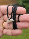 Taweet Silver Plated Taviz Tabeez Taweez Talisman Amulet Necklace in Black Dori