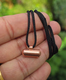 Pure Copper Taweet Tabeej Taviz Taveej Pendant in Black Dori Necklace Q41 New