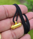 Gold Plated Taweet Tabeej Taviz Taveej Pendant in Black Dori Thread Locket Q42