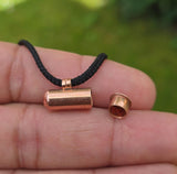 Pure Copper Taweet Tabeej Taviz Taveej Pendant in Black Dori Necklace Q41 New