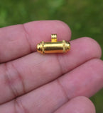 Gold Plated Taweet Tabeej Taviz Taveej Pendant in Black Dori Thread Locket Q42