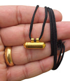 Gold Plated Taweet Tabeej Taviz Taveej Pendant in Black Dori Thread Locket U80