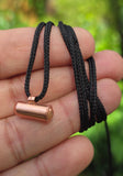 Pure Copper Taweet Tabeej Taviz Taveej Pendant in Black Dori Necklace Q41 New