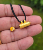 Gold Plated Taweet Tabeej Taviz Taveej Pendant in Black Dori Thread Locket U80