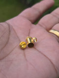 Gold Plated Taweet Tabeej Taviz Taveej Pendant in Black Dori Thread Locket Q42