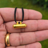 Gold Plated Taweet Tabeej Taviz Taveej Pendant in Black Dori Thread Locket U80