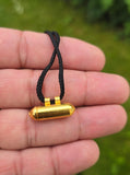 Gold Plated Taweet Tabeej Taviz Taveej Pendant in Black Dori Thread Locket U80