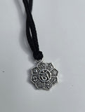 Tibetan Buddhist Om Mani Padme Hum Pendant Necklace Nazar Shield Black Dori U93