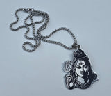 Lord Shiva Trishul Cobra Stainless Steel Pendant hindu Necklace Nazar Talisman U