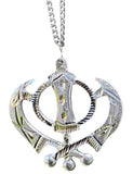 Large Khanda Silver Aluminium Punjabi Sikh Pendant Car rear mirror hanging Chain