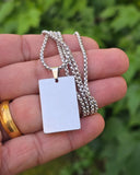 Ace of Spades Playing Card Pendant Necklace Stainless Steel Poker Chain U85 Gift