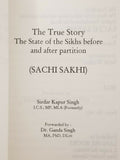 The True Story Sachi Sakhi Sirdar Kapur Singh English Reading Literature Book B3