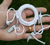 Sarbloh Dumala Kesh Hair Shashtar Kara SIKH Kaur Singh Khalsa Taksali White OO5