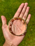 Gold Plated Kara Ek Onkar Khanda Kada Sikh Khalsa Bracelet Singh Kaur Bangle U91 Unisex Punjabi Gift