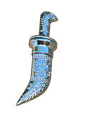 Sikh Topi Kirpan Mini Siri Sahib Stainless Steel Decorative Sikh Gift Silver OOT