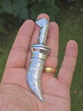 Sikh Topi Kirpan Mini Siri Sahib Stainless Steel Decorative Sikh Gift Silver OOT