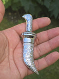 Sikh Topi Kirpan Mini Siri Sahib Stainless Steel Decorative Sikh Gift Silver OOT