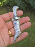 Sikh Topi Kirpan Mini Siri Sahib Stainless Steel Decorative Sikh Gift Silver OOT