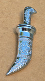 Sikh Topi Kirpan Mini Siri Sahib Stainless Steel Decorative Sikh Gift Silver OOT
