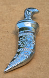 Sikh Topi Kirpan Mini Siri Sahib Stainless Steel Decorative Sikh Gift Silver OOT