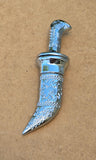 Sikh Topi Kirpan Mini Siri Sahib Stainless Steel Decorative Sikh Gift Silver OOT