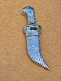 Sikh Topi Kirpan Mini Siri Sahib Stainless Steel Decorative Sikh Gift Silver OOT