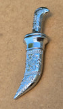 Sikh Topi Kirpan Mini Siri Sahib Stainless Steel Decorative Sikh Gift Silver OOT
