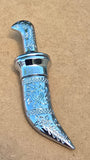 Sikh Topi Kirpan Mini Siri Sahib Stainless Steel Decorative Sikh Gift Silver OOT