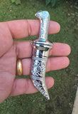 Sikh Topi Kirpan Mini Siri Sahib Stainless Steel Decorative Sikh Gift Silver OOT