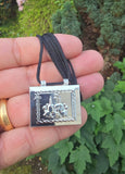 Allah Taweet Mosque Locket Muslim Pendant Talisman Evil Eye Nazar Protection TTT22