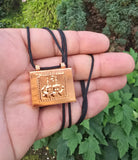 Allah Taweet Mosque Locket Muslim Pendant Talisman Evil Eye Nazar Protection TTT22