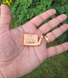 Allah Taweet Mosque Locket Muslim Pendant Talisman Evil Eye Nazar Protection TTT22