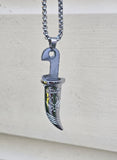 Stainless Steel Kirpan Pendant Sikh Necklace Chain Singh Kaur Unisex Punjabi AAA