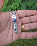 Stainless Steel Kirpan Pendant Sikh Necklace Chain Singh Kaur Unisex Punjabi AAA