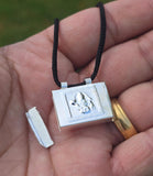 Om Hanuman Taweet Locket Pendant Talisman Evil Eye Nazar Protection Hindu C32