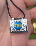 Mini Taweez Allah Locket 786 Taviz Evil Eye Nazar Shield Muslim Islamic Pendant C36 Protection Unisex