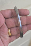 Sarbloh Kara One Edge Pure Iron Kada Sikh Bangle Khalsa Bracelet Handmade D5 New Traditional UnisexKarha