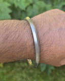 Sarbloh Kara One Edge Pure Iron Kada Sikh Bangle Khalsa Bracelet Handmade D5 New Traditional UnisexKarha