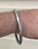 Sarbloh Kara One Edge Pure Iron Kada Sikh Bangle Khalsa Bracelet Handmade D5 New Traditional UnisexKarha