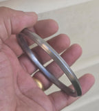 Sarbloh Kara One Edge Pure Iron Kada Sikh Bangle Handmade Bracelet Khalsa Unisex Traditional Bracelet DD21