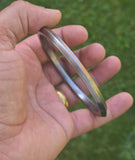 Sarbloh Kara One Edge Pure Iron Kada Sikh Bangle Handmade Bracelet Khalsa Unisex Traditional Bracelet DD21