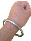 Sarbloh Kara One Edge Pure Iron Kada Sikh Bangle Handmade Bracelet Khalsa Unisex Traditional Bracelet DD21