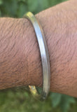 Sarbloh Kara One Edge Pure Iron Kada Sikh Bangle Handmade Bracelet Khalsa Unisex Traditional Bracelet DD21