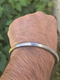 Sarbloh Kara One Edge Pure Iron Kada Sikh Bangle Handmade Bracelet Khalsa Unisex Traditional Bracelet DD21