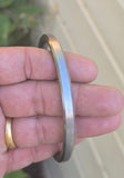 Sarbloh Kara Pure Iron Flat Kada Sikh Bangle Traditional 5Ks Khalsa Bracelet F4R Unisex Gift