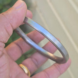 Sarbloh Kara Pure Iron Flat Kada Sikh Bangle Traditional 5Ks Khalsa Bracelet F4R Unisex Gift