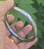 Sarbloh Kara Pure Iron Flat Kada Sikh Bangle Traditional 5Ks Khalsa Bracelet F4R Unisex Gift